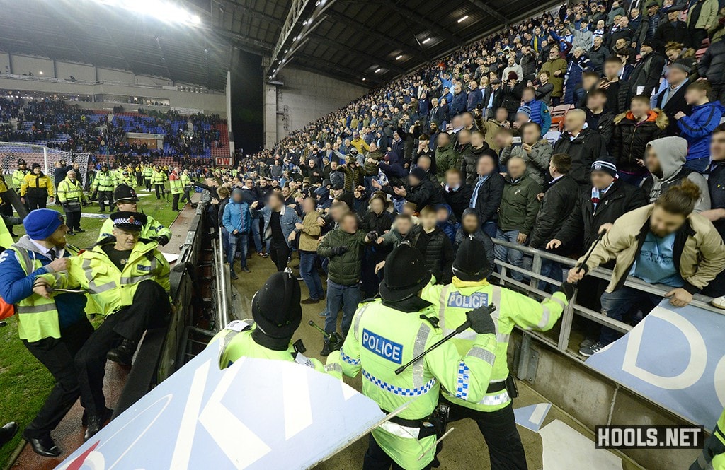 Trouble flares after Wigan beat Man City | Hools.net